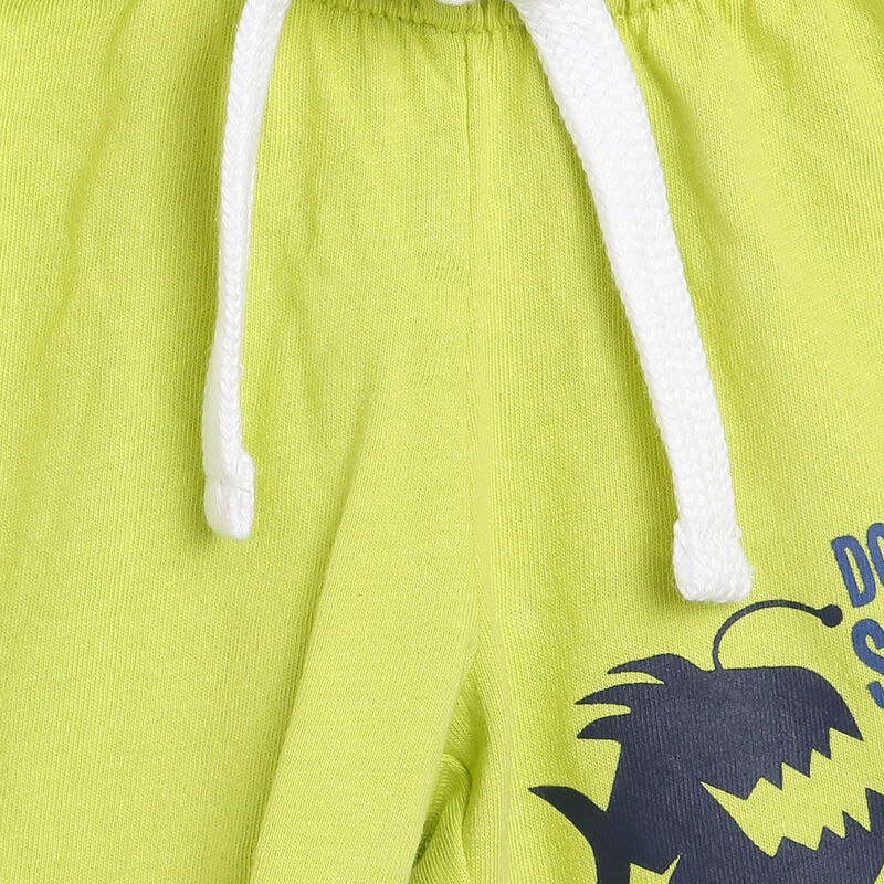 Boys Dark Blue Knitted Singlet with Short Pants image number null